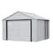 Arrow Storage Products Murryhill Steel Garage, 12 ft x 10 ft, 2-Tone Gray BGR1210FG - alternate 1